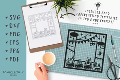 Toy Train Frame- SVG DXF PNG EPS JPG PDF Cutting File Product Image 3