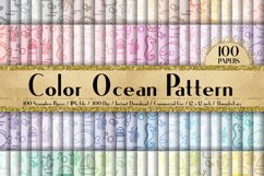 100 Seamless Ocean Pattern Digital Papers, Baby Shower Paper Product Image 1