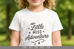 Little Miss Adventure SVG Design for Baby &amp; Toddler T-Shirt Product Image 2