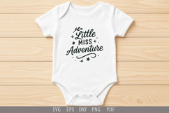 Little Miss Adventure SVG Design for Baby &amp; Toddler T-Shirt Product Image 4