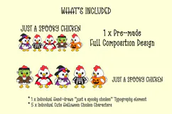 Cute Halloween Chicken PNG Design Product Image 2
