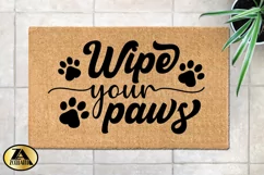 Dog SVG Welcome Doormat SVG Paw Prints SVG Doormat Quote SVG Product Image 4