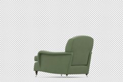 Isometric Arm Chair 3D isolated render Product Image 1