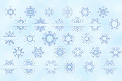 Snowflakes Bundle- SVG Monograms &amp; Bonus Patterns Product Image 4