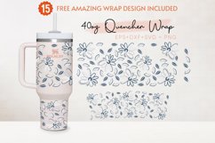 Daisy 40oz Quencher Tumbler, Flower, Lovely Floral, Spring Product Image 2