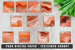 12 Pack Digital paper wave background Product Image 5