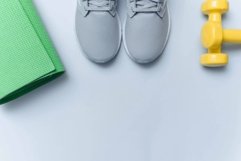 Sport, healthy lifestyle, flat lay with copy space Product Image 1
