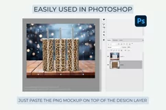 Canva Christmas tumbler mockup