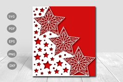 Star Papercut Card Cover Template SVG Design Product Image 1