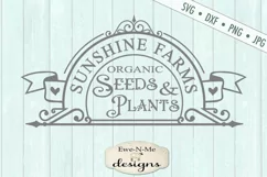 Sunshine Acres Seeds Plants - Gardening Outdoor - SVG Product Image 2