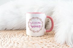 Mug Mockup 11 Oz White Coffee Cup Pink Handle Mock up Product Image 3