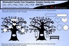 Minimalist family tree template / simpler family tree Product Image 1