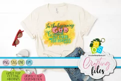 Genesis 1/1 Bible Verse SVG, DXF, EPS and PNG 4 Sublimation Product Image 2