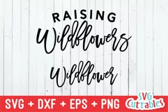 Mommy and Me SVG| Raising Wildflowers | Shirt Design Product Image 2