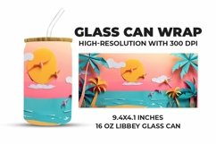 3D Natural Glass Can Wrap Product Image 1