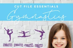Gymnastics svg, Gymnast SVG, tumbling svg icon, leap, flip Product Image 2