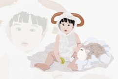 Dressed Up Kid Vector Illustration Product Image 3