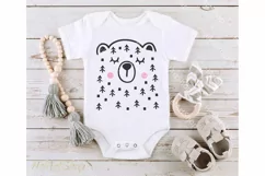 Cute Bear svg, Woodland svg, Baby svg Product Image 1