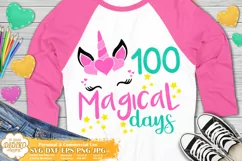 100 Days Of School SVG, Unicorn Svg, 100th Days SVG, PNG Product Image 1