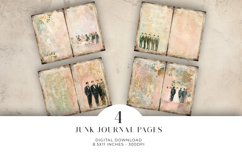Wedding Junk Journal Digital Paper Bi-fold Product Image 1