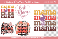 Retro Mother Sublimation PNG Product Image 1