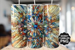 Stained On Stained Glass Tumbler Warp - Tumbler Design Product Image 1