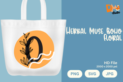 Herbal Muse Boho Floral Monogram Product Image 1