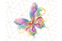 Colorful Butterfly Clipart PNG Clipart, Rainbow Butterfly Product Image 3