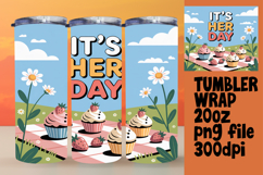 20oz Tumbler Template for All Occasions , Girl Quote Product Image 1