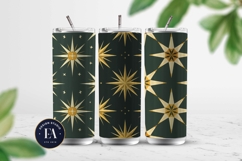 Modern Geometric Pattern Digital Paper | Snowflakes pattern Product Image 2
