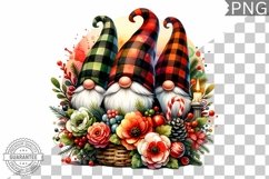 Christmas Gnome Sublimation - Clipart PNG Design Product Image 1