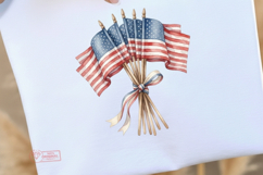 Watercolor Memorial Day Clipart Bundle | Patriotic PNG Product Image 4