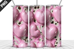 Lovely Hearts Tumbler Design | Valentine&#039;s Day Tumbler Wrap Product Image 1