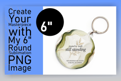 Creative Circle PNG Keychain Design , Religious Product Image 1