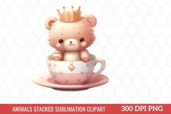 Animals Stacked Sublimation Clipart Product Image 1