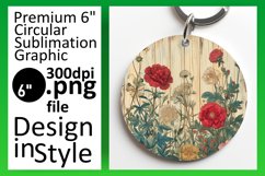 Classic Floral Keychain &amp; Coaster Showcase Product Image 1