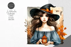 Halloween clipart, Witch clipart, Gothic clipart Product Image 1