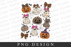Boo And Pumpkine Clipart PNG | Halloween Png Product Image 1