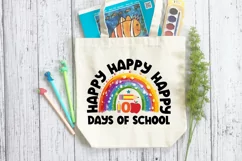 Happy 100 Days Of School SVG, School SVG Design Product Image 2