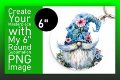 Delightful Gnome Sublimation Circle Mix Product Image 1