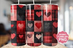 Valentine Flannel Tumbler | Valentine Tumbler Wrap Product Image 1