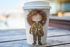 Whimsical Bookish Girl Clipart Product Image 5