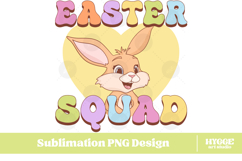 Easter Bunny Sublimation PNG Chick Farm Hip Hop Spring Joy Product Image 1