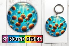 Circle of Love Keychain PNG, 3D Fruits Product Image 1