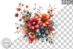 Flowers Sublimation - Clipart PNG Design Product Image 1