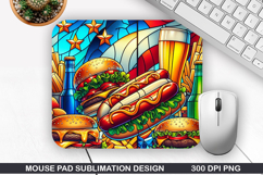 Mouse Pad Sublimation, 4th Of July Mouse Pad PNG Design Product Image 1