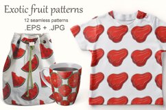 Watermelons, Rose apple, Chom-poo. Seamless pattern Product Image 1