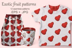Rose apple, Chom-poo. Seamless pattern with tropical fruits Product Image 1