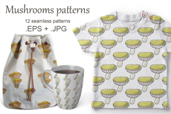 Seamless pattern with forest mushrooms Product Image 1