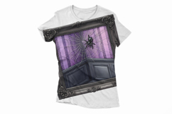 Gothic Frame Tarantula Spiderweb Halloween PNG Product Image 2
